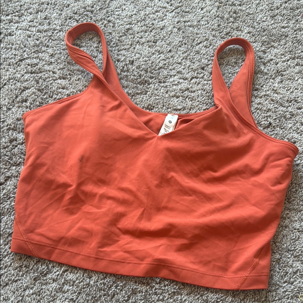 Lululemon Woman’s Orange athletic align tank